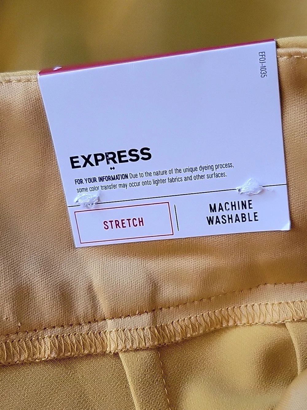Express Mustard Wide-Leg Cropped Pants